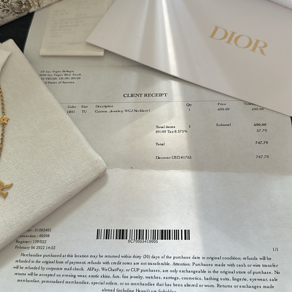 Women’s gold Dior necklace - Picture 7 of 12